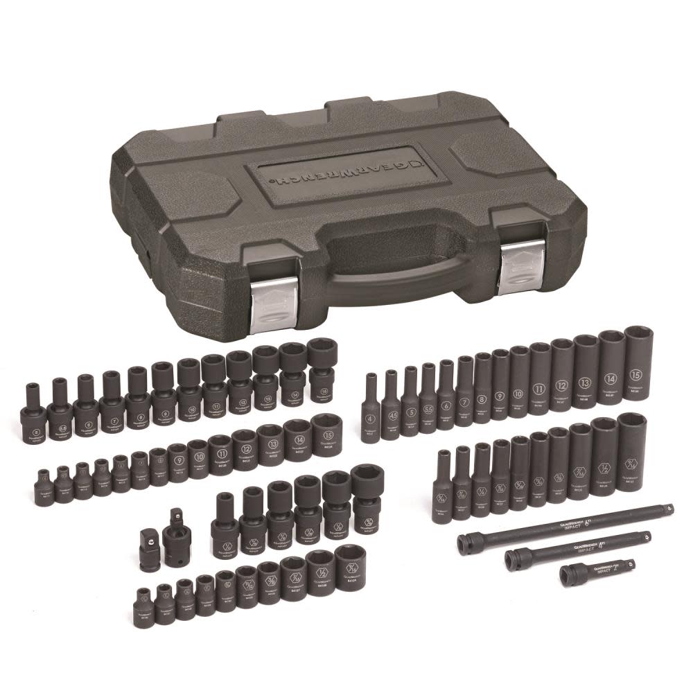 GEARWRENCH 1/4″ Impact SAE/Metric Socket Set 71pc - Flockneti