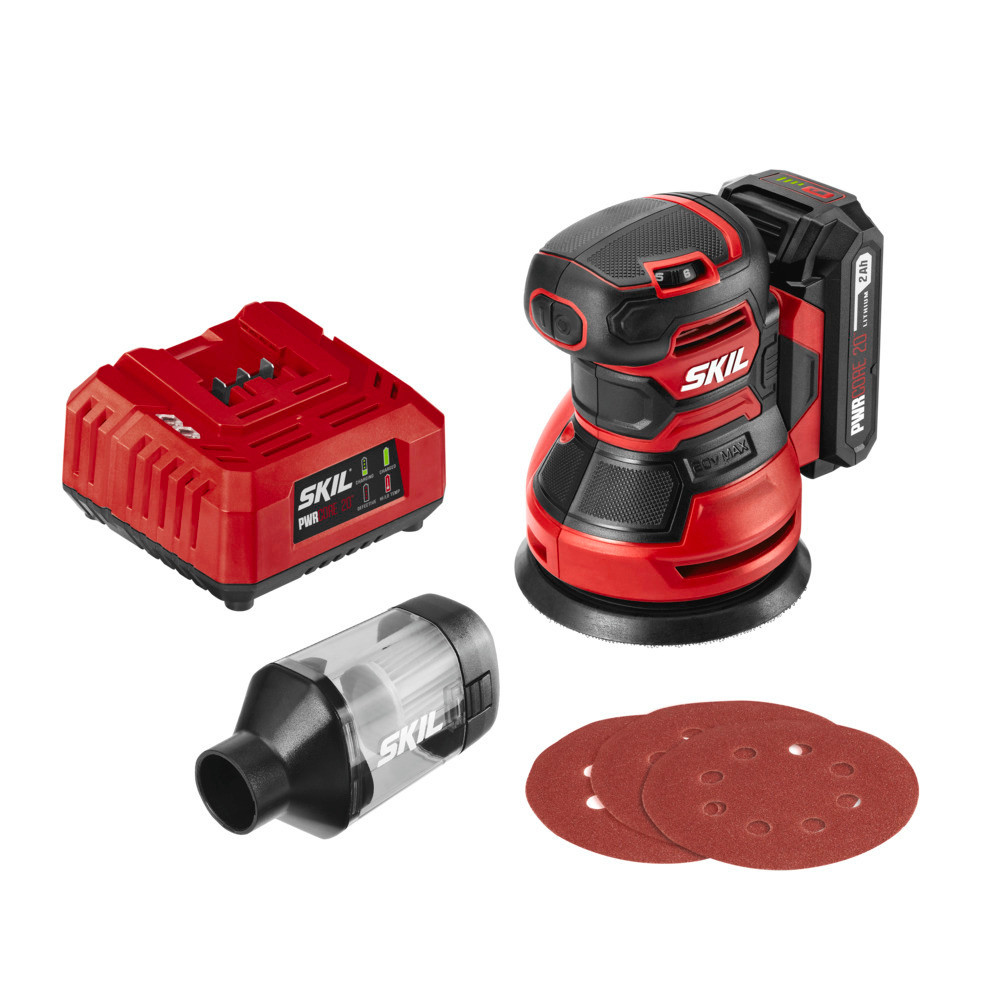 SKIL PWRCORE 20 5″ Random Orbital Sander Kit - Flockneti
