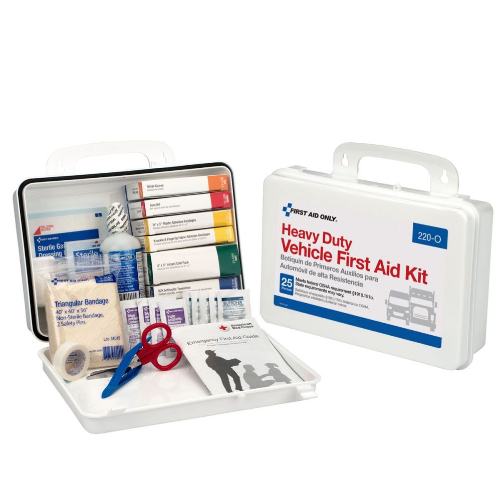 First Aid Only Vehicle First Aid Kit 25 Person Plastic Case - Flockneti