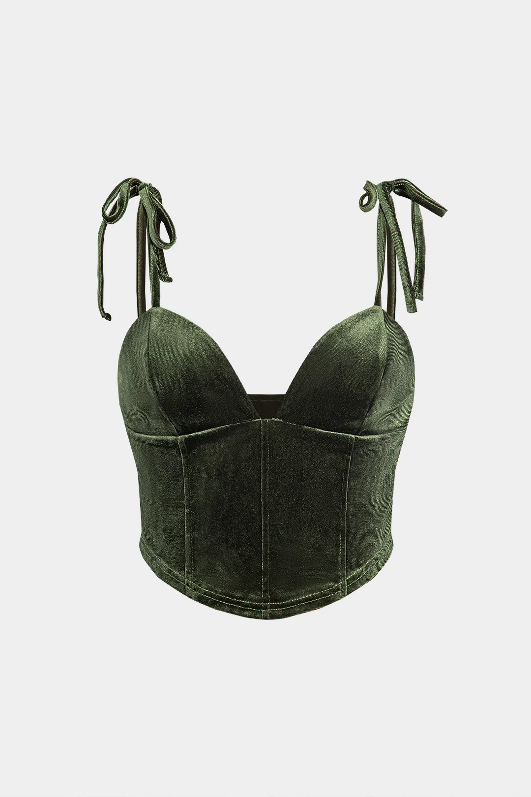 Velvet Tie Up Cami Top - Flockneti