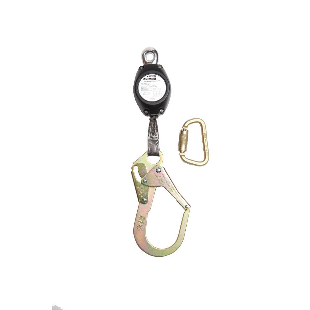 Werner 7 Ft. Baseline Web Self-Retracting Lifeline with Steel Rebar - Flockneti