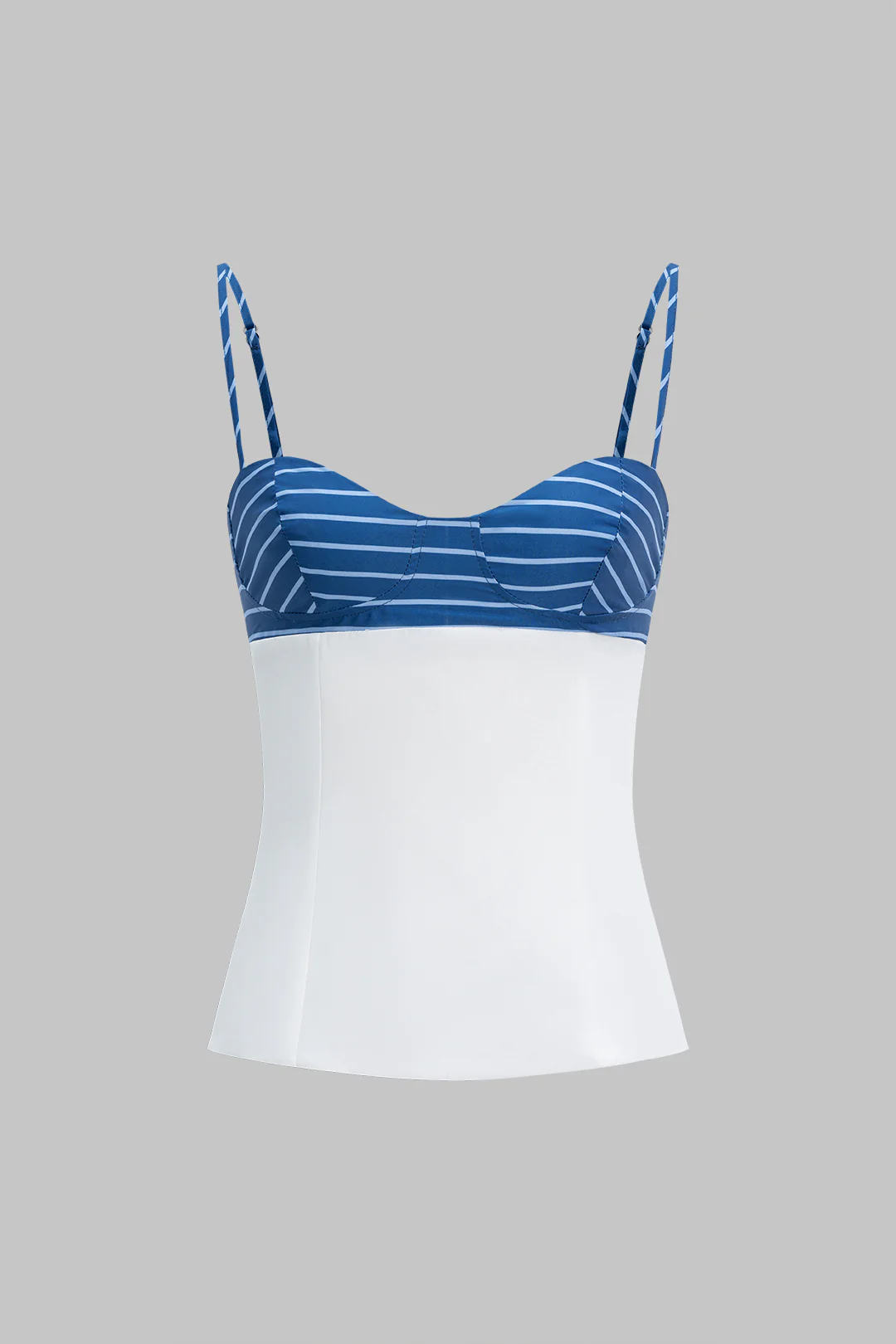Contrast Stripes Print Cami Top - Flockneti