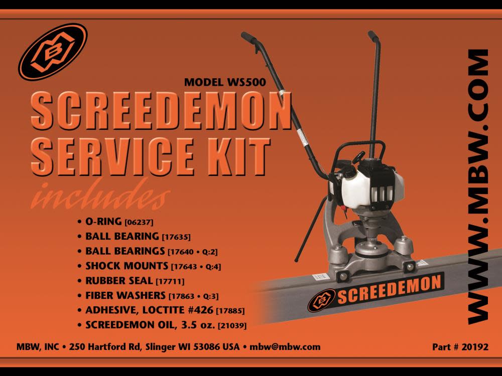 MBW ScreeDemon 500H Service Kit - Flockneti