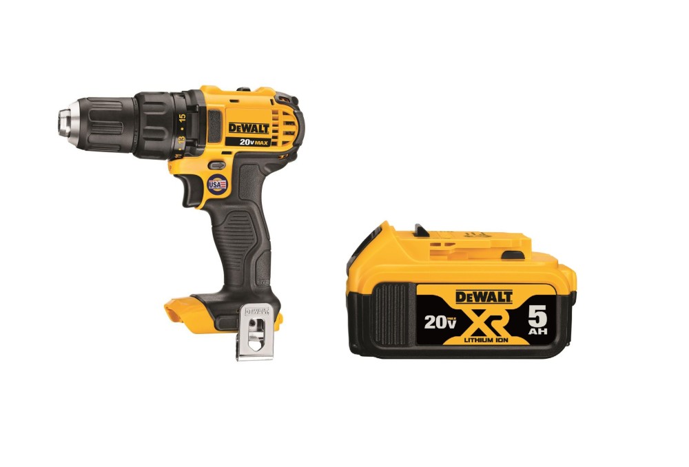 DEWALT 20V MAX Compact Drill/Driver with 5Ah Battery Bundle - Flockneti