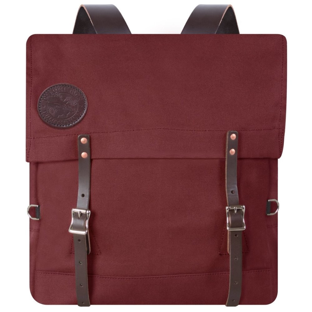 Duluth Pack 64 Liter Capacity Burgundy Canvas Box Style Standard Food Pack - Flockneti