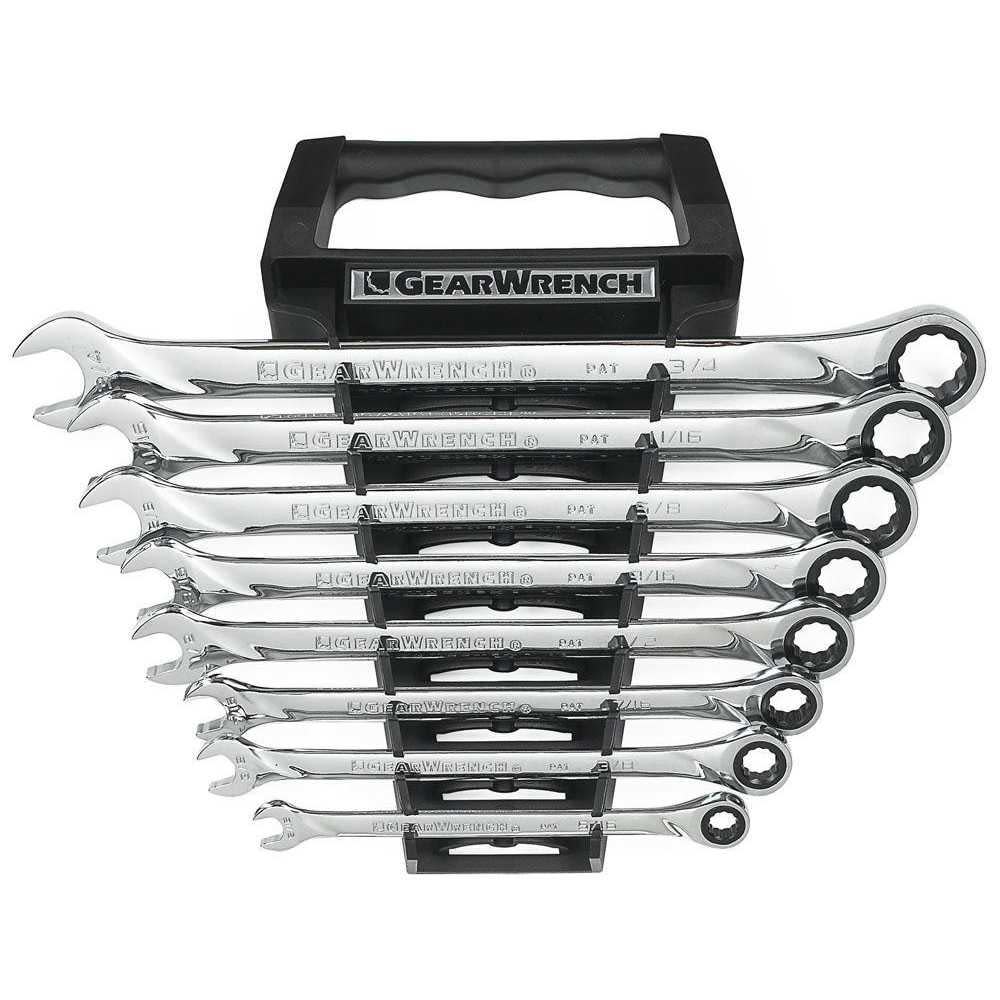 GEARWRENCH Ratcheting Wrench Set 8 Pc. XL Combination SAE - Flockneti