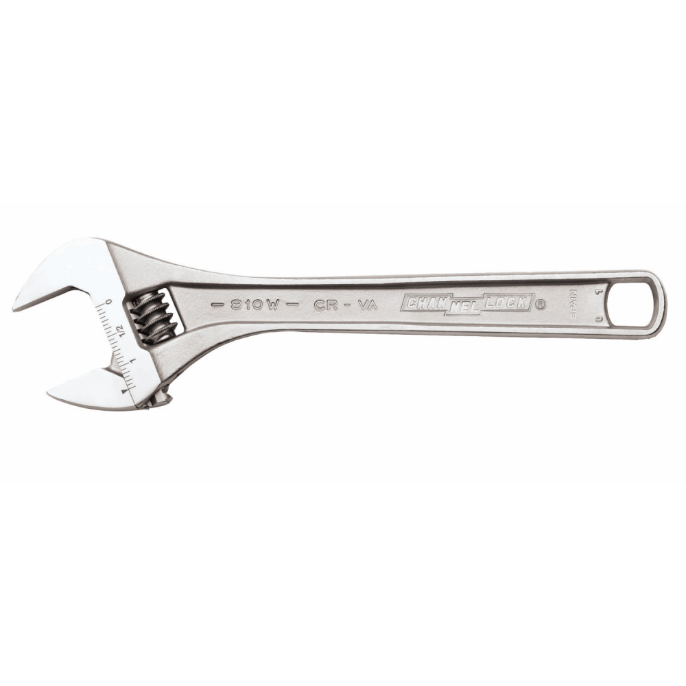 Channellock 8 In. Adjustable Wrench Chrome Finish - Flockneti