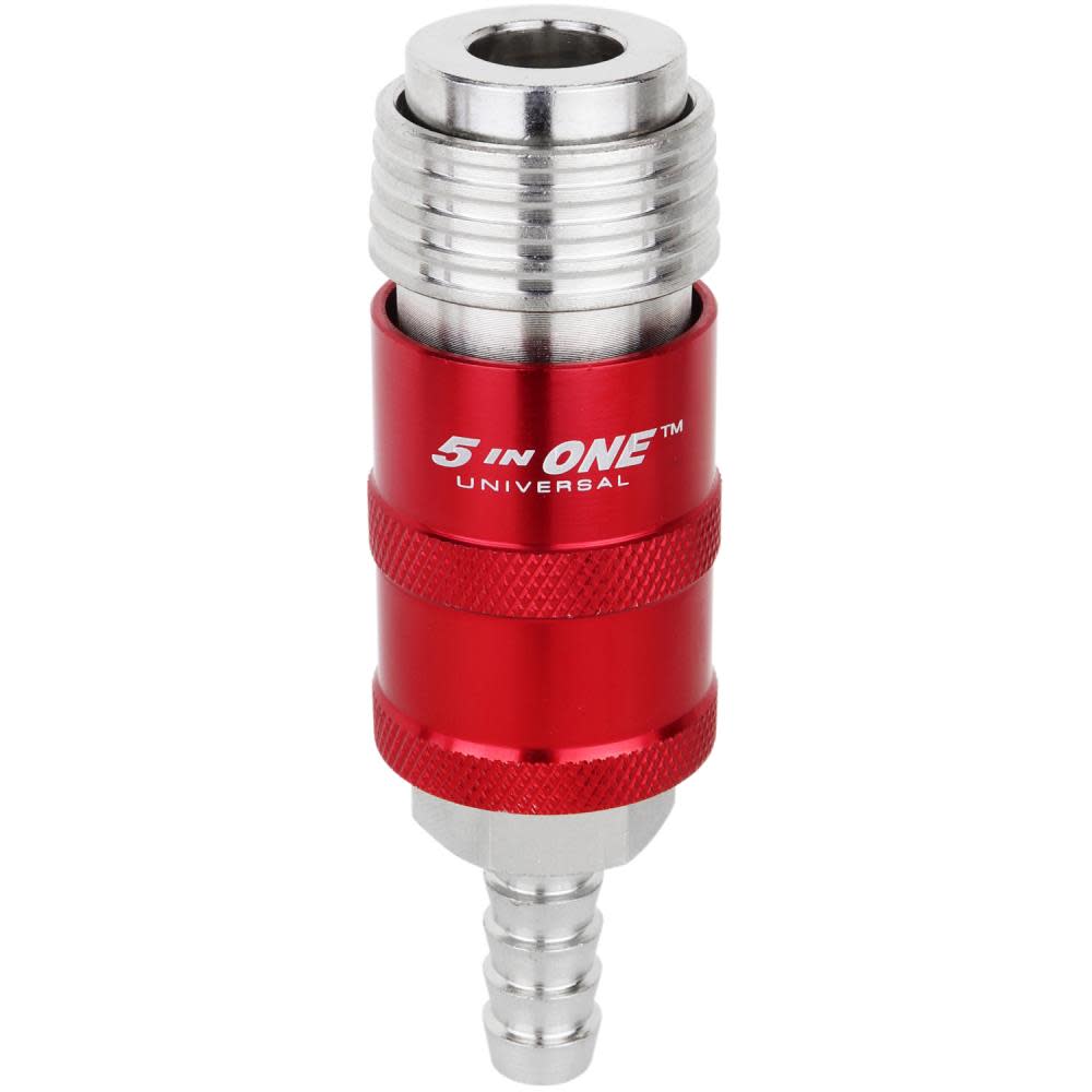 Milton 5 In ONE Universal Safety Exhaust Hose Barb Industrial Coupler  3/8″ ID x 1/4″ Flow Body - Flockneti
