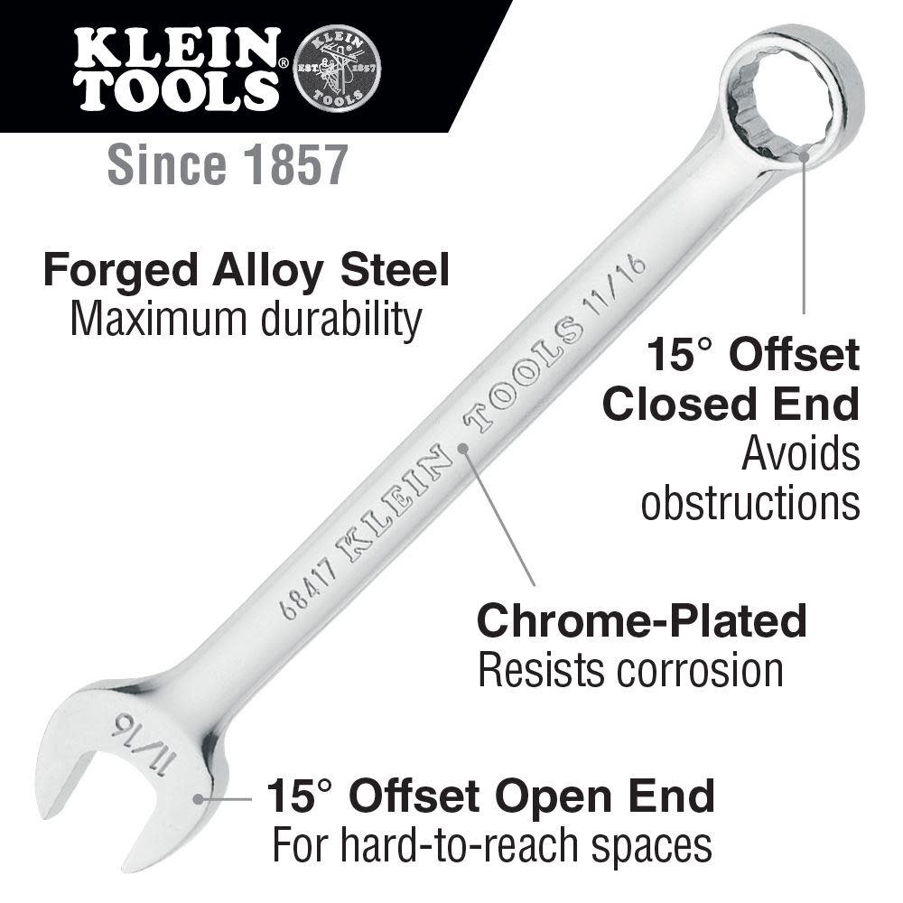 Klein Tools 12 Piece Combination Wrench Set - Flockneti