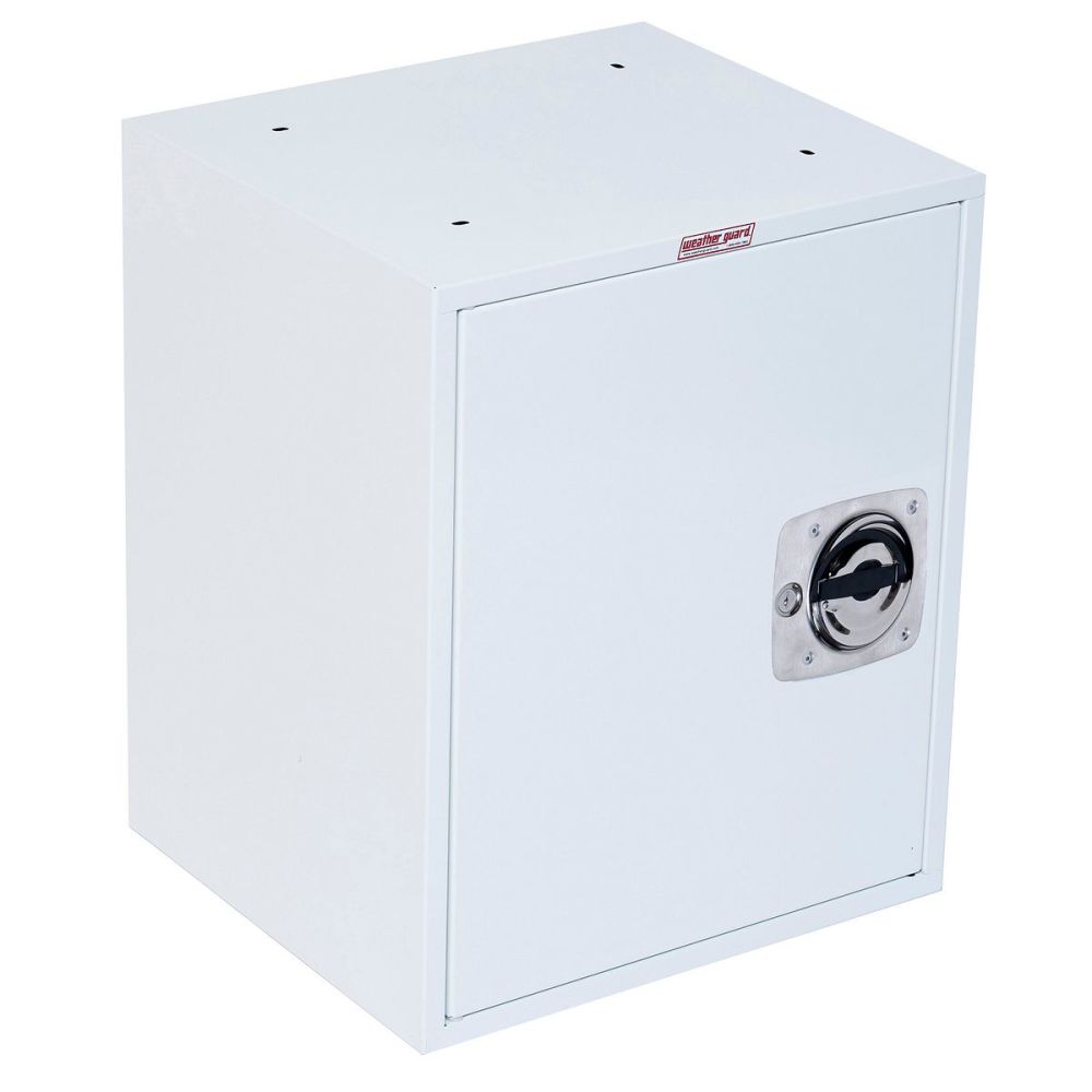 Weather Guard Lockable Cabinet No Shelf 22 In. x 18 In. x 16 In. - Flockneti