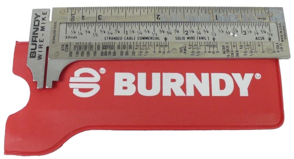 Burndy Stainless Steel Wire Micrometer - Flockneti