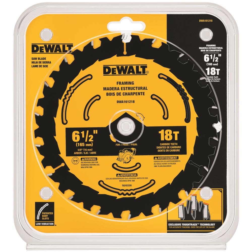 DEWALT 6-1/2 In. 18T Circular Saw Blade 1 - Flockneti