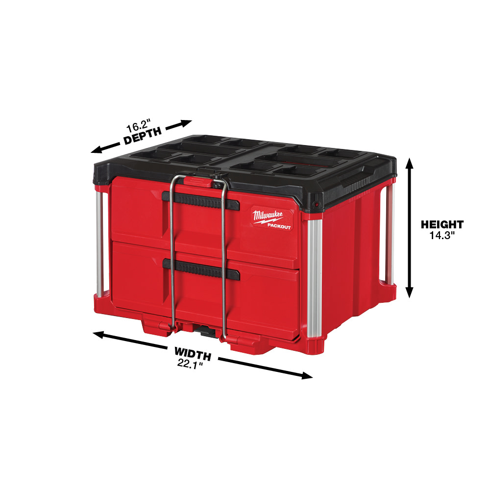 Milwaukee PACKOUT Drawers Tool Box Bundle - Flockneti