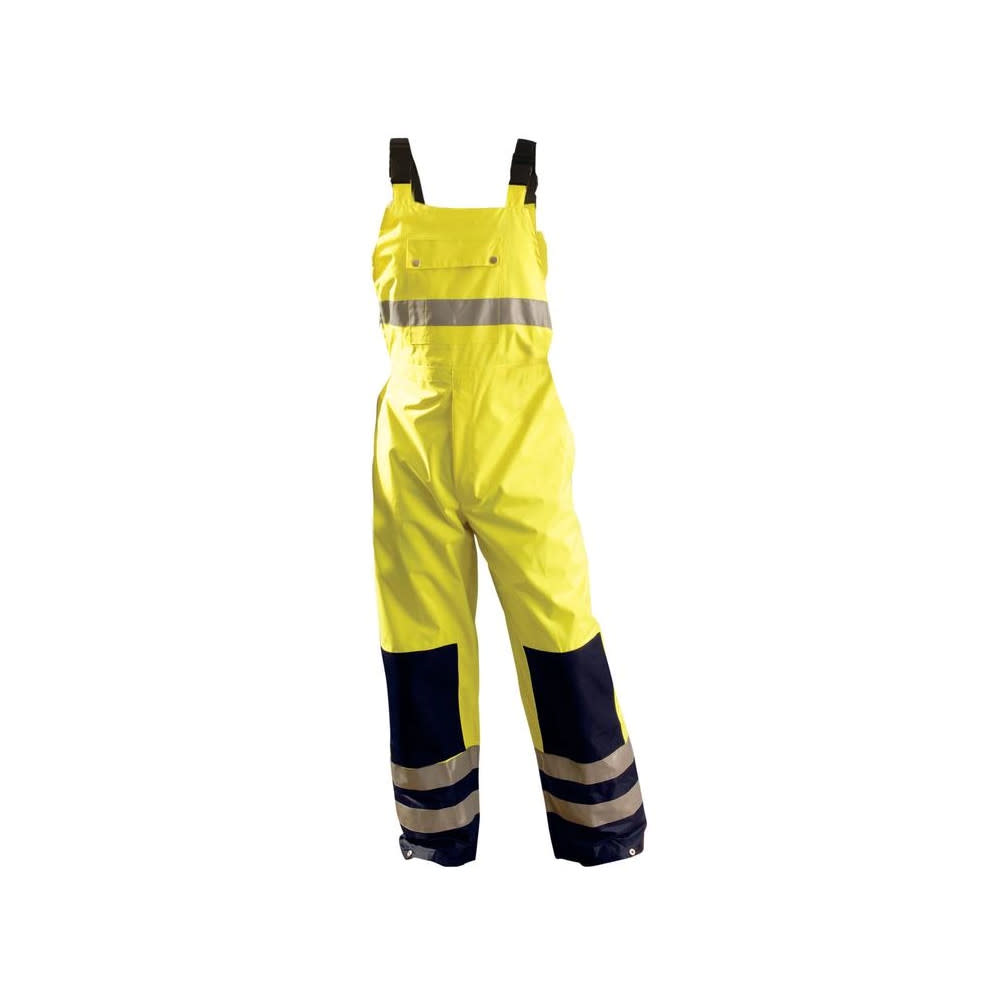 Occunomix 3X-Large Yellow Class E Premium Breathable Bib Pants - Flockneti