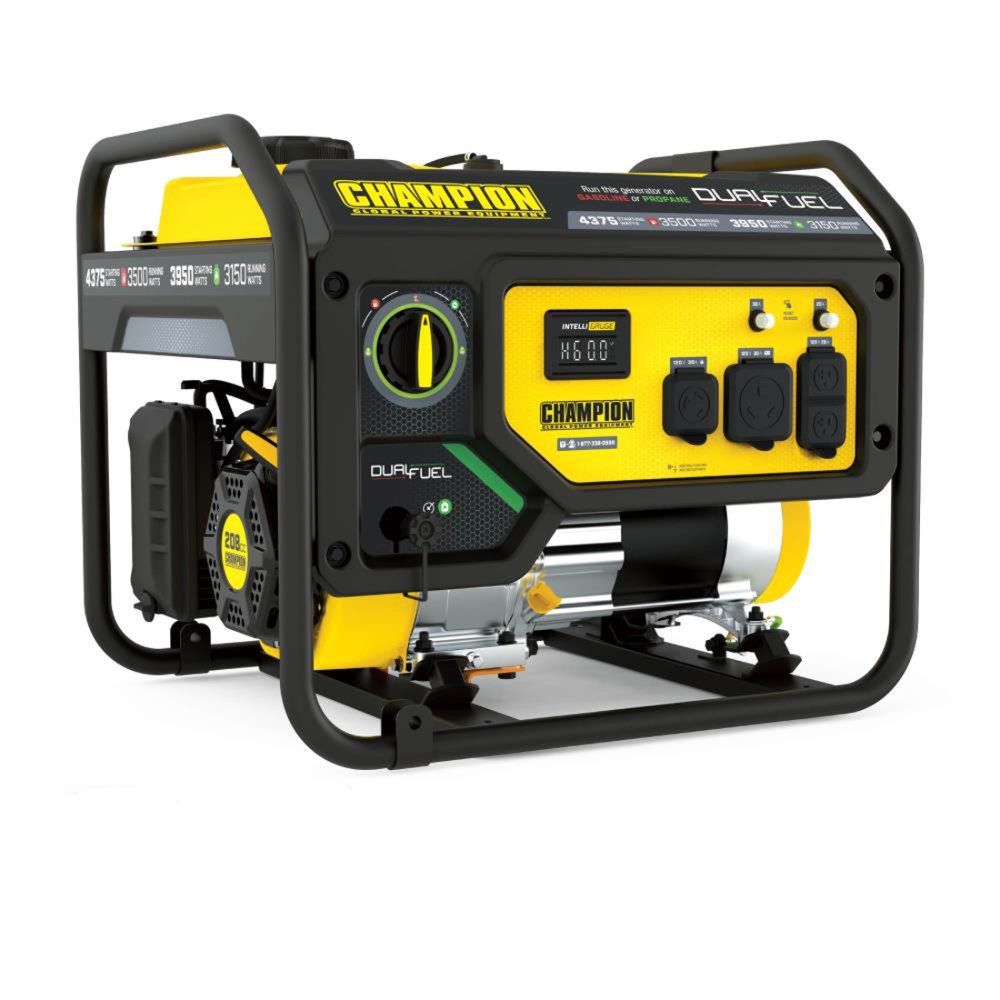 Champion Power Equipment Generator Dual Fuel Portable 3500 Watt - Flockneti