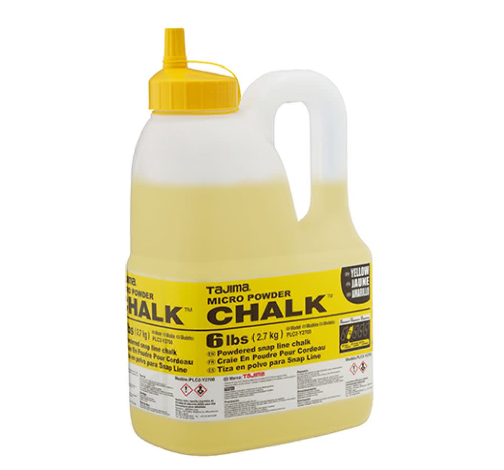Tajima Micro Chalk Powdered Snap Line Chalk Yellow 6 lbs - Flockneti