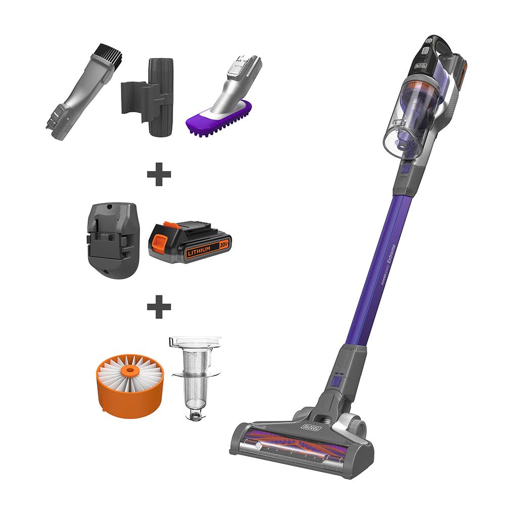 Black and Decker POWERSERIES Extreme 20V MAX Cordless Pet Stick Vacuum - Flockneti