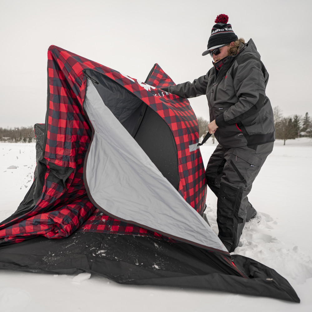 Eskimo Quickfish 3i Plaid Limited Ice Fishing House Portable - Flockneti