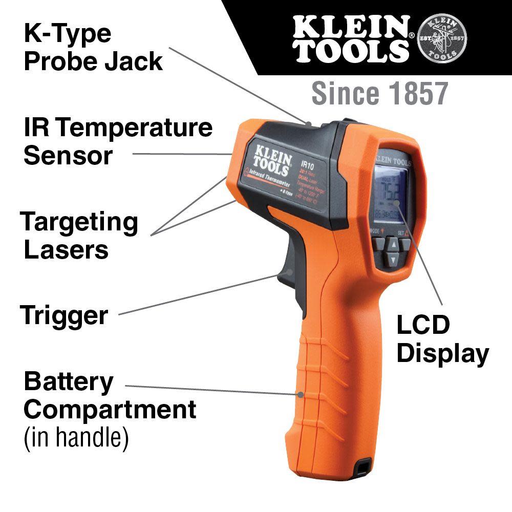 Klein Tools Dual-Laser Infrared Therm 20:1 - Flockneti