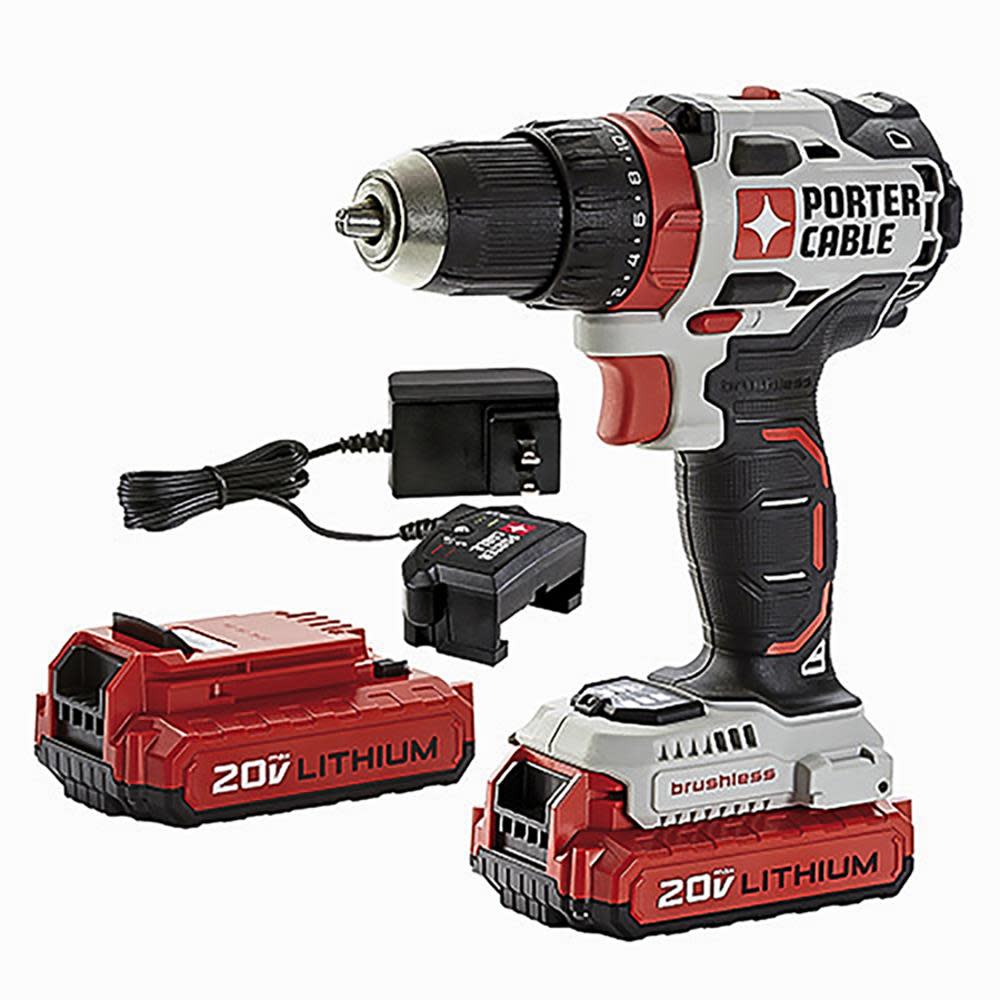 Porter Cable 20V MAX 1/2-in Drill with Battery Kit - Flockneti