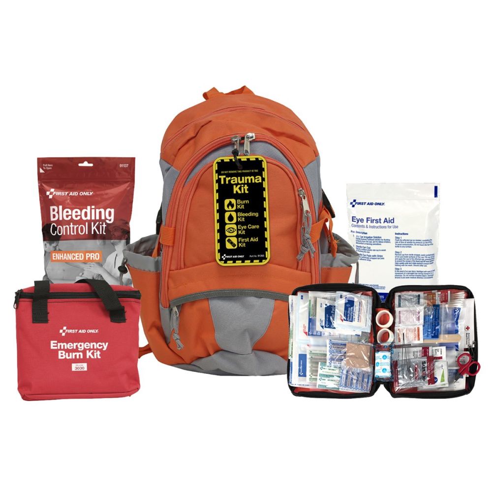 First Aid Only All In One Trauma Backpack Kit - Flockneti