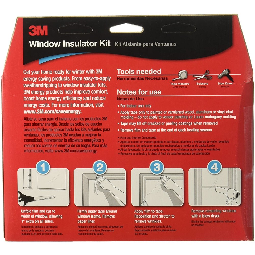 3M Indoor Clear Window Insulator Kit - Flockneti