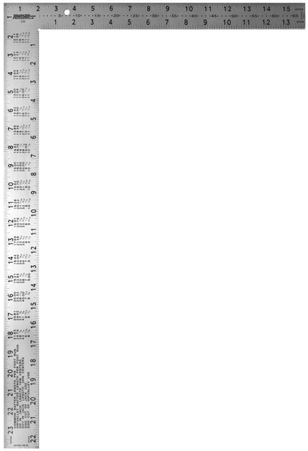 Johnson Level Professional Easy-Read Steel Framing Square - Flockneti