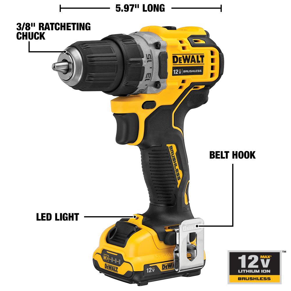 DEWALT Xtreme 12V MAX XR Drill Driver Kit - Flockneti