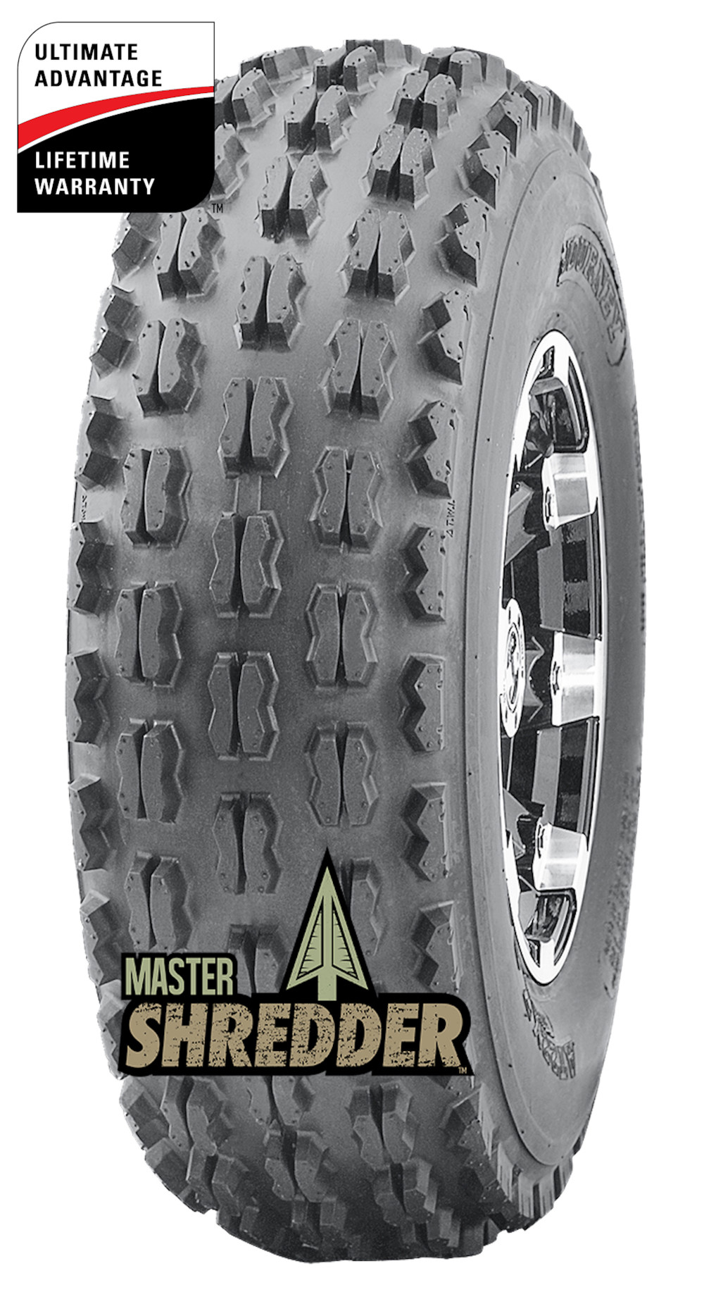 Master ATV 21×7.00-10 6P TL Shredder (Front) ATV Tire (Tire Only) - Flockneti