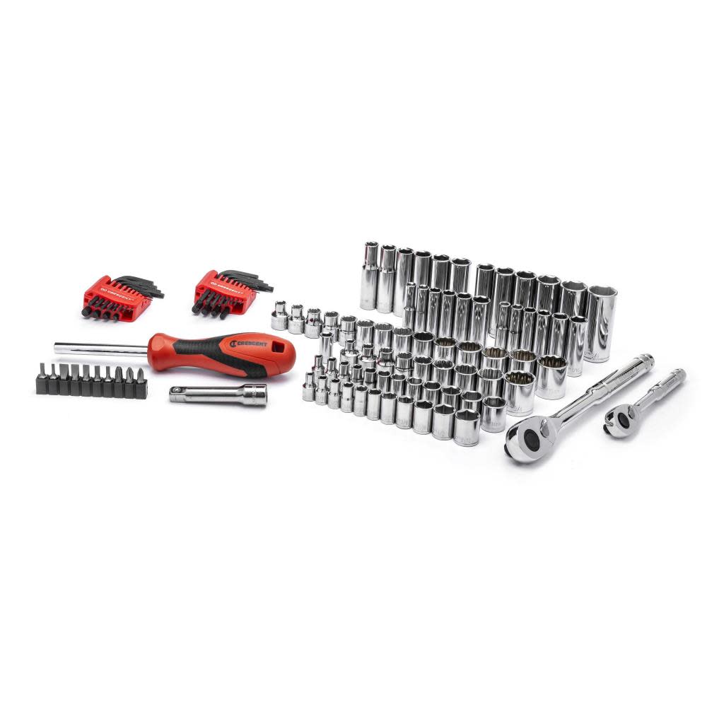 Crescent 1/4″ & 3/8″ Drive Mechanics Tool Set 121pc - Flockneti