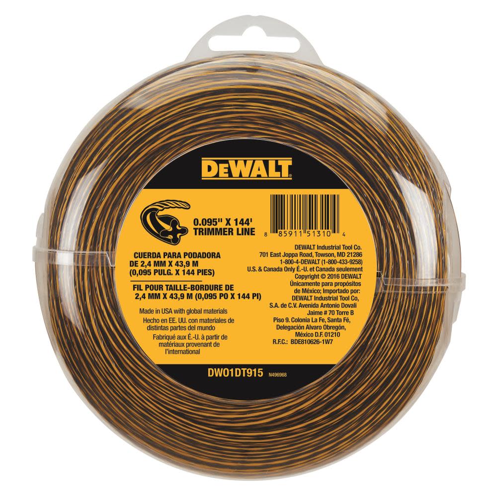 DEWALT 144-ft Spool 0.095-in Trimmer Line - Flockneti