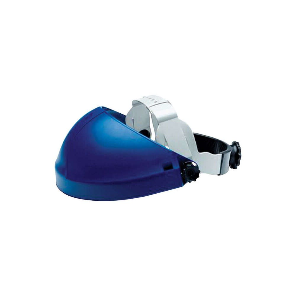 3M Blue Polycarbonate Ratchet Adjustment Deluxe Headgear - Flockneti
