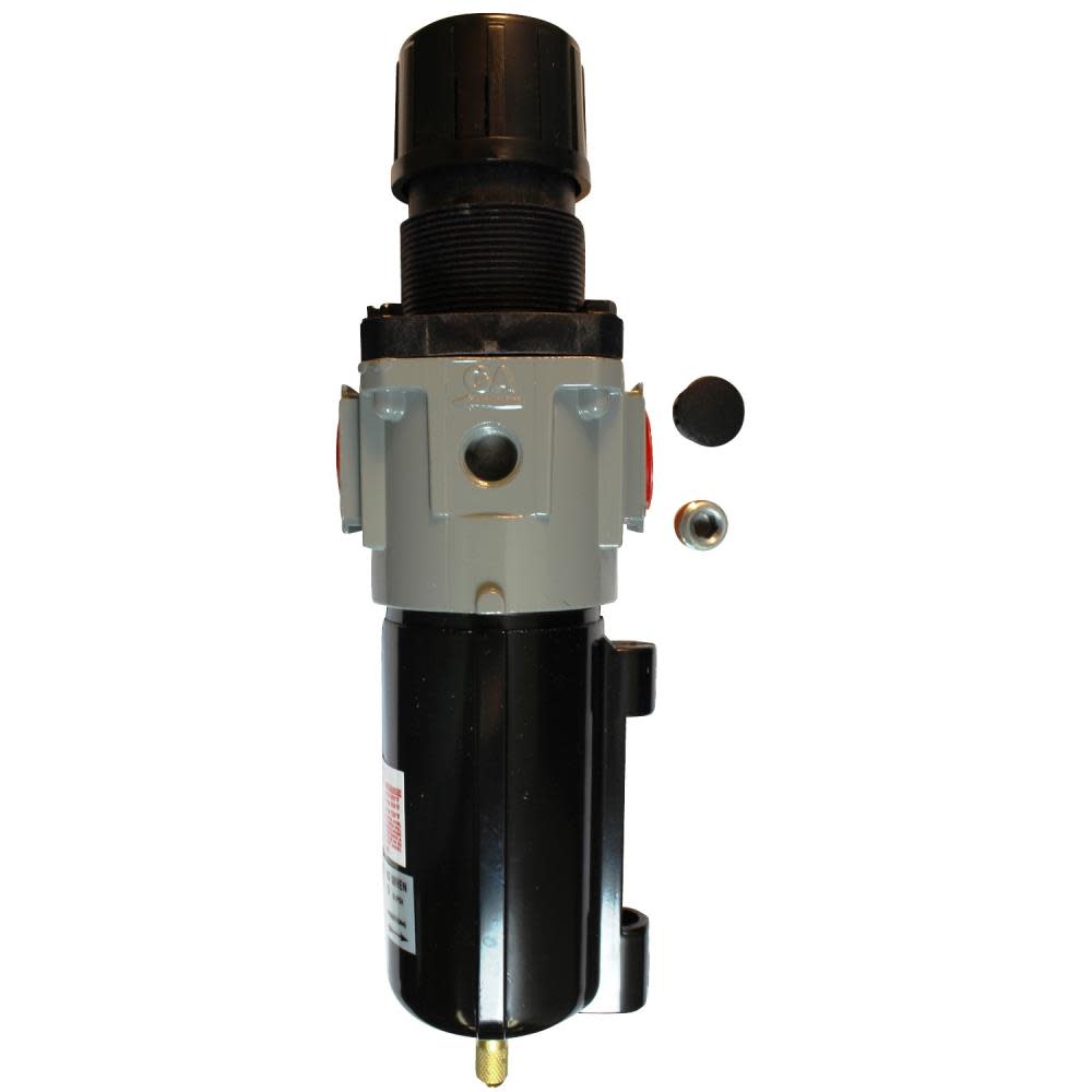 Milton Piggyback Filter Regulator 1/2 In. NPT Metal Bowl - Flockneti