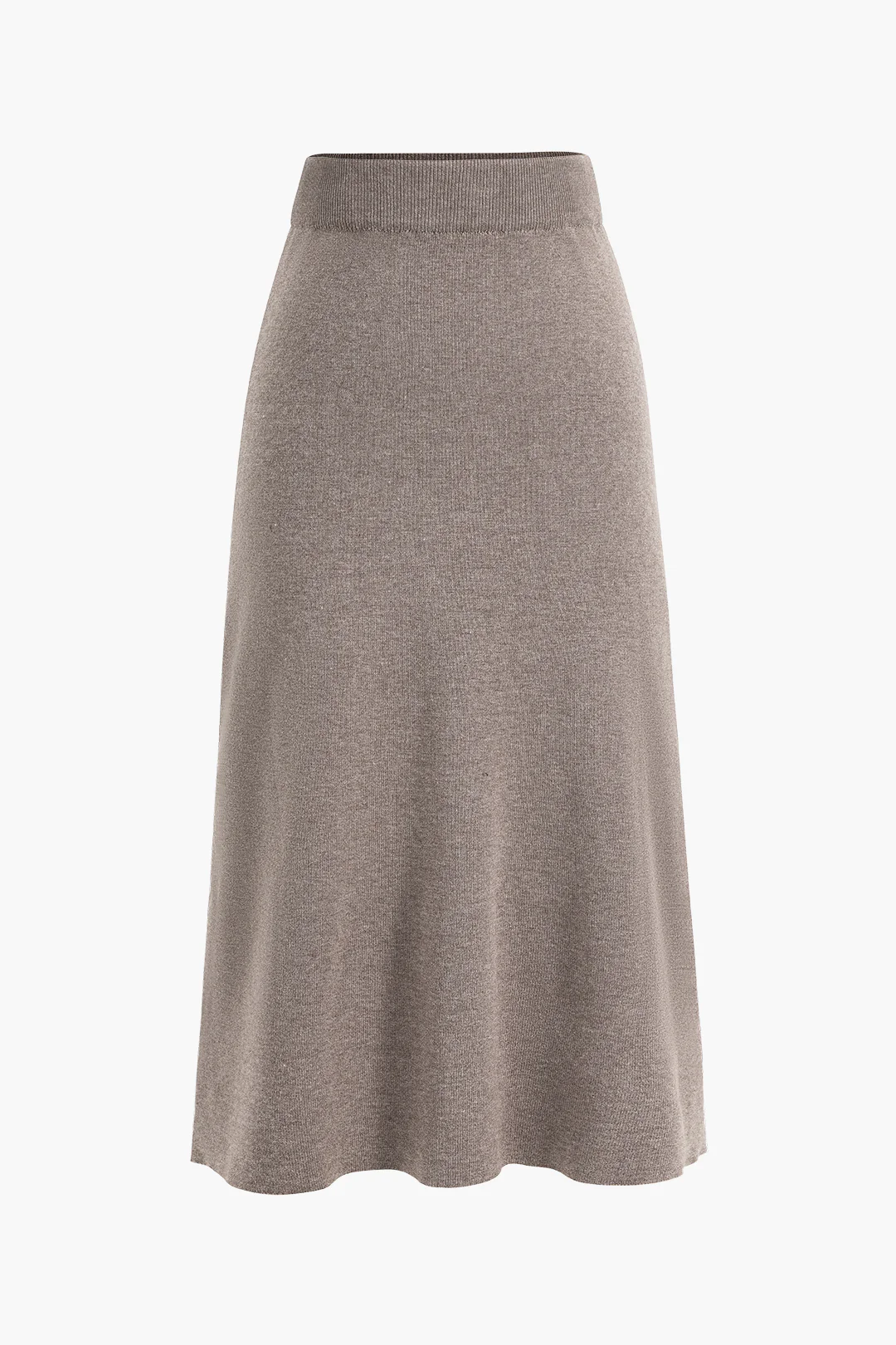 Solid Sweater Midi Skirt - Flockneti