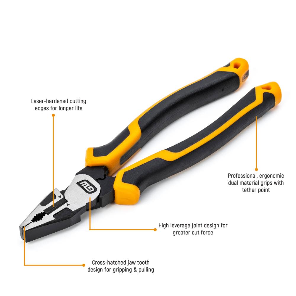 GEARWRENCH 8″ Pitbull Dual Material Universal Cutting Pliers - Flockneti