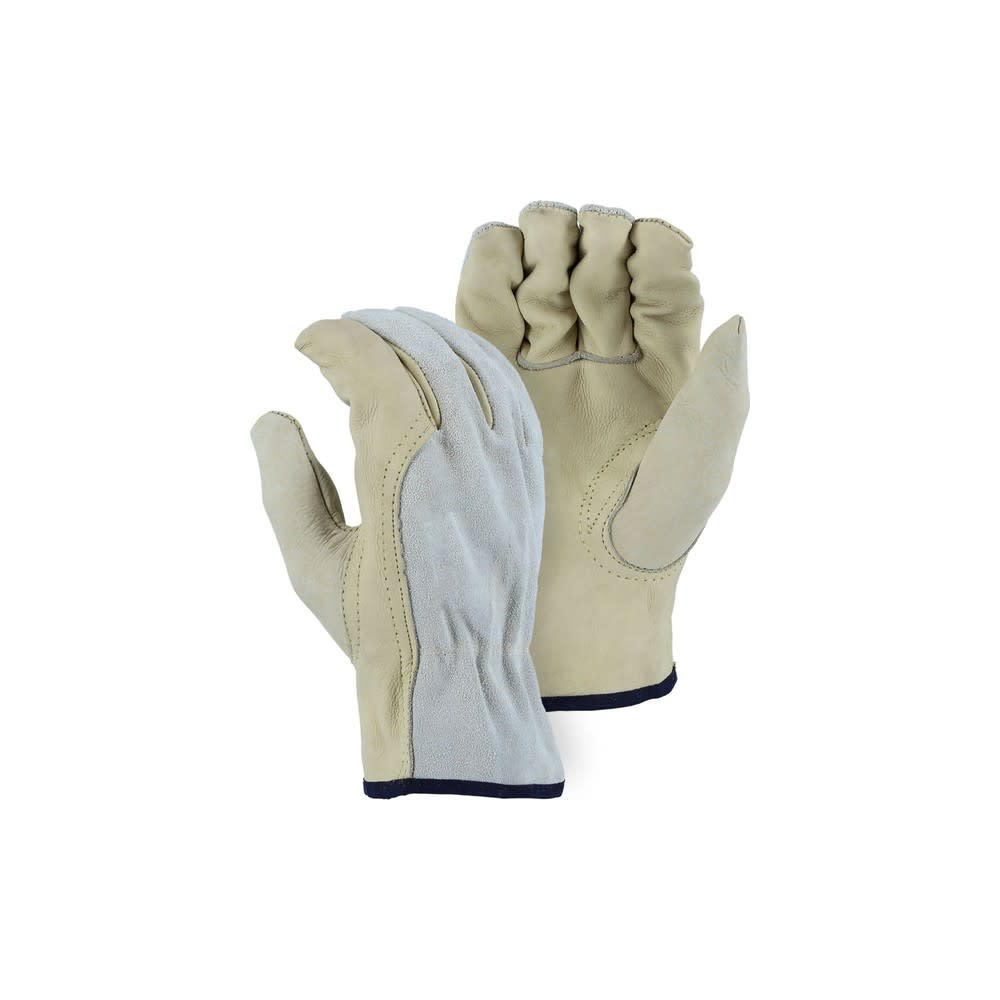 Majestic Glove B Grade Cowhide Drivers Glove Beige XL - Flockneti