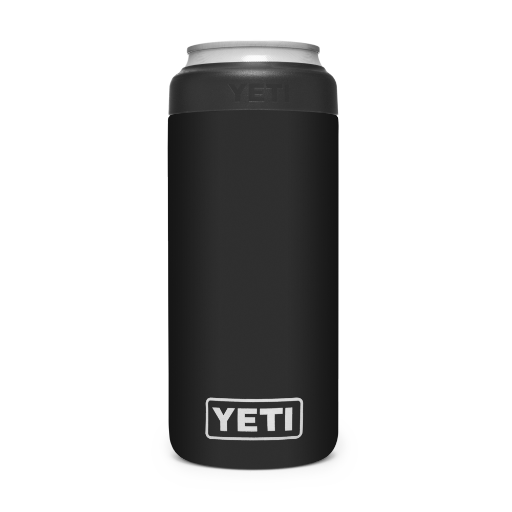 Yeti Rambler Colster Slim Can Insulator – Black - Flockneti