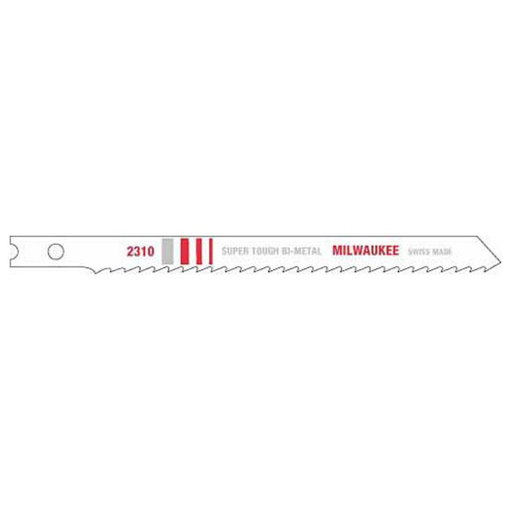 Milwaukee Jig Saw Blade Bi-Metal 10 Teeth Per Inch 4-1/8 in. Length - Flockneti