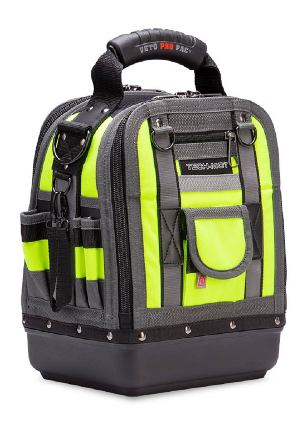 Veto Pro Pac Tech Tool Bag Compact/Tall Hi Viz Yellow - Flockneti