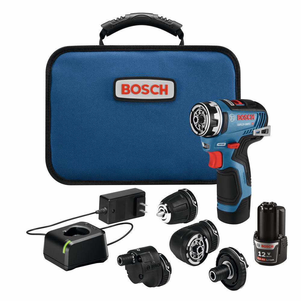 Bosch 12V Max EC Flexiclick 5 In 1 Drill/Driver Kit - Flockneti