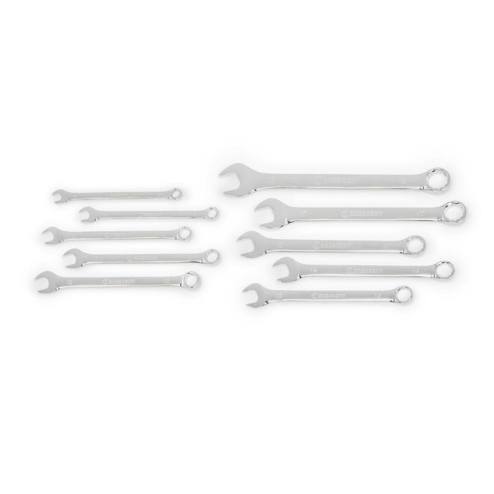 Crescent Metric Combination Wrench Set 12 Point 10pc - Flockneti