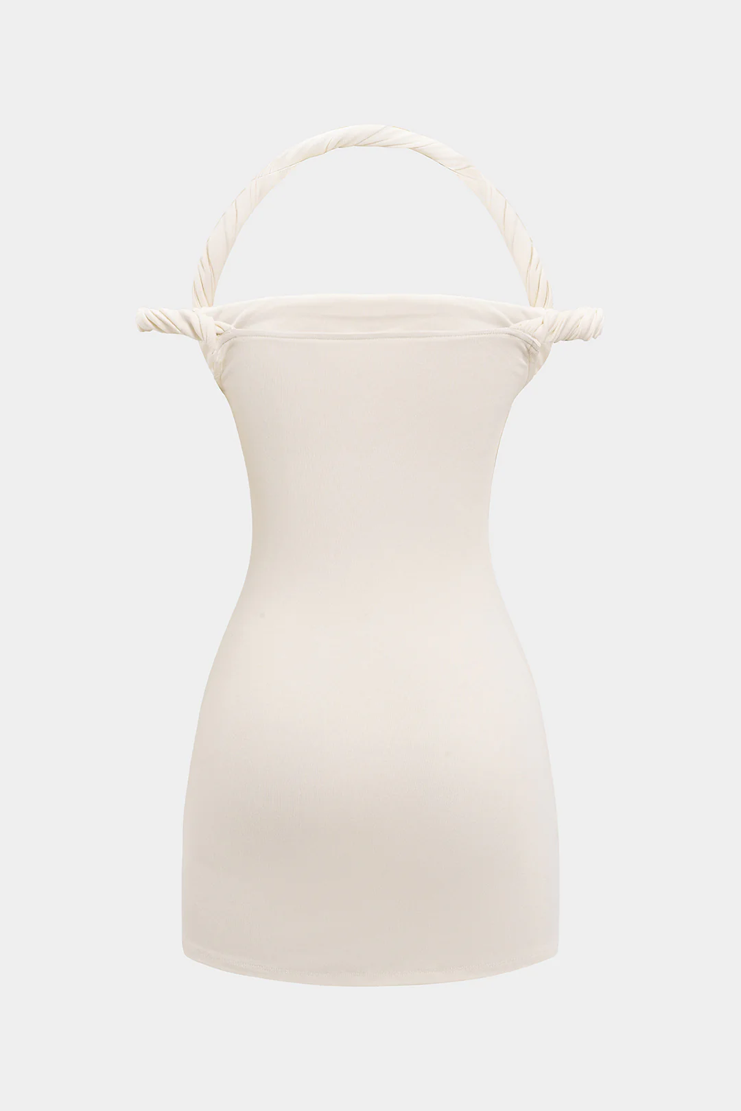 Braided Twist Halter Neck Mini Dress - Flockneti