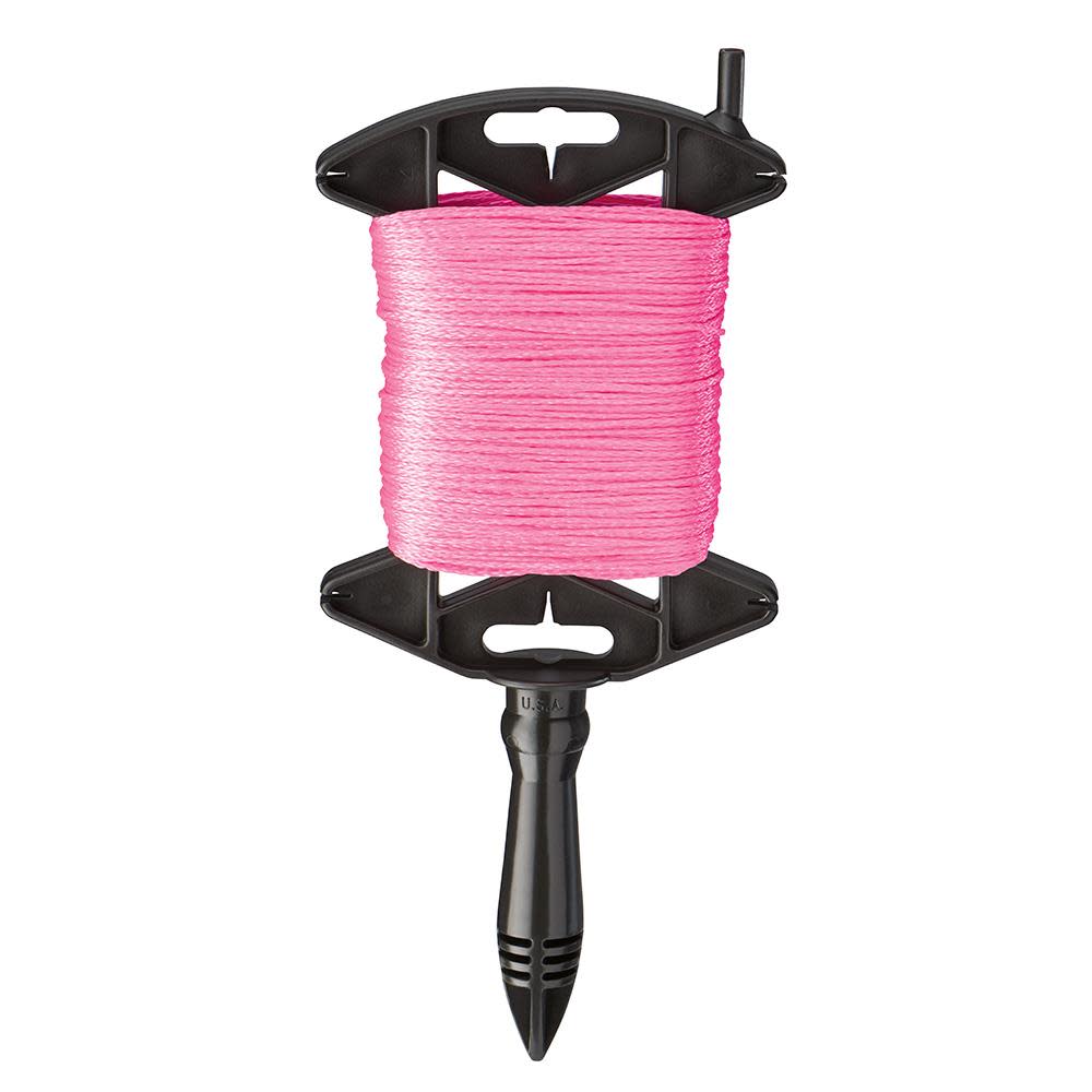 Empire Level 500 Ft. Pink Braided Line with Reel - Flockneti