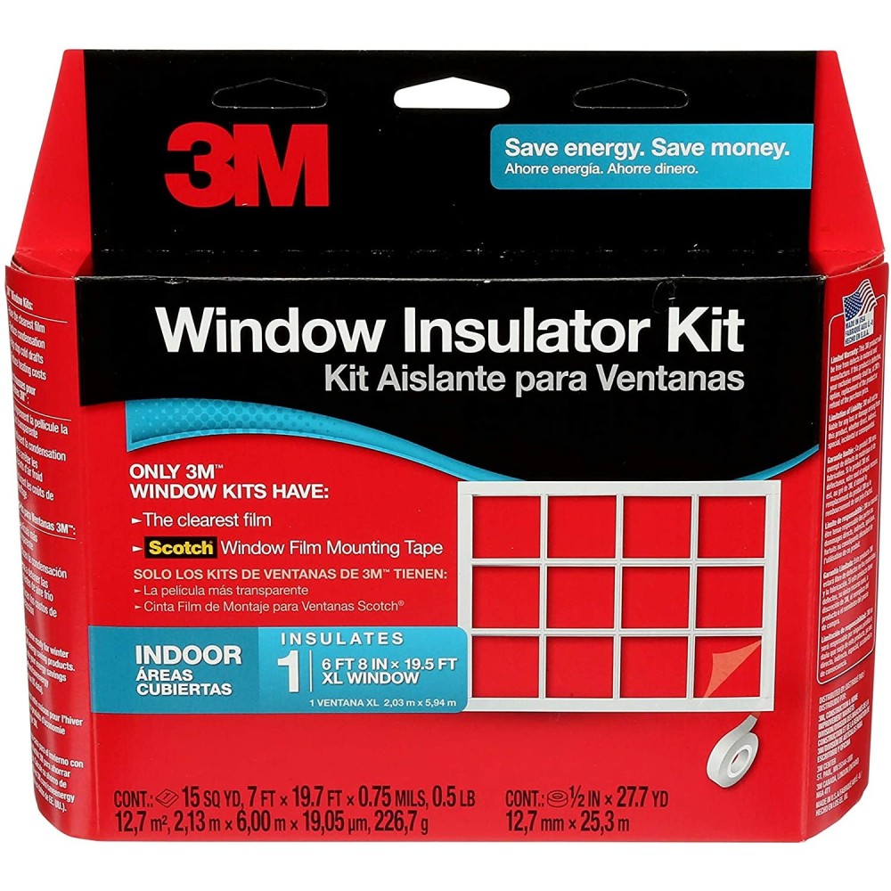 3M Indoor Clear Window Insulator Kit - Flockneti