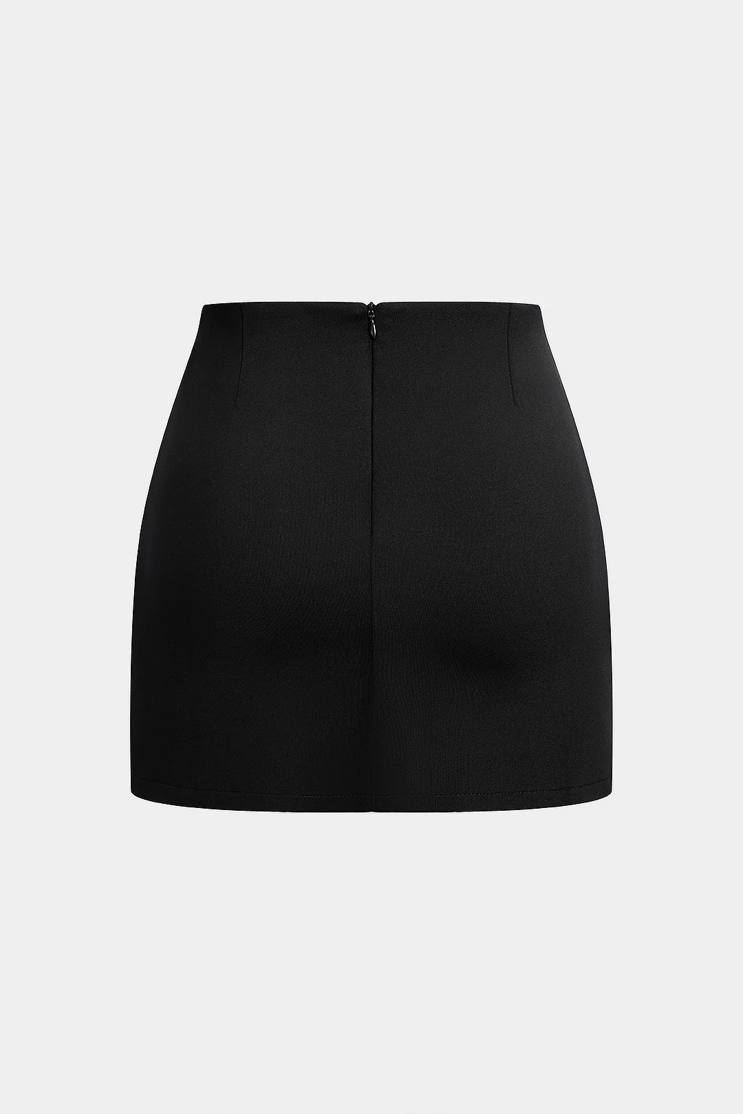 Hollow Out Ring Zipper Skirt - Flockneti