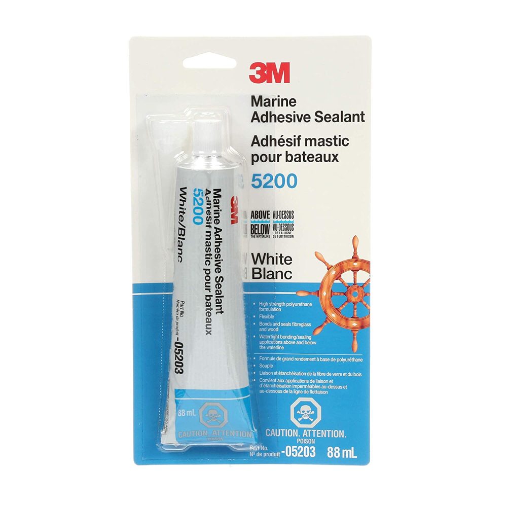 3M 3oz 5200 Series White Marine Adhesive Sealant - Flockneti