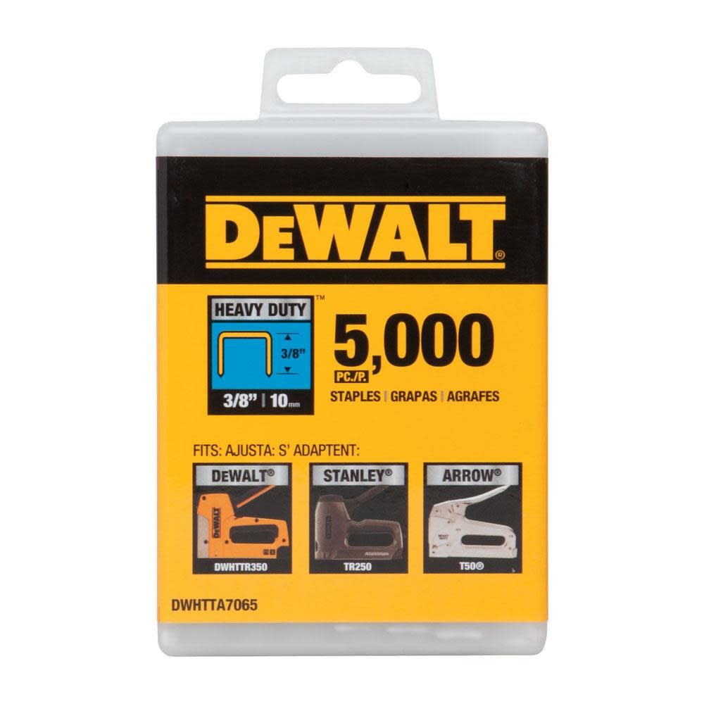 DEWALT 3/8In. Heavy Duty Contractor Staples 5000pk - Flockneti