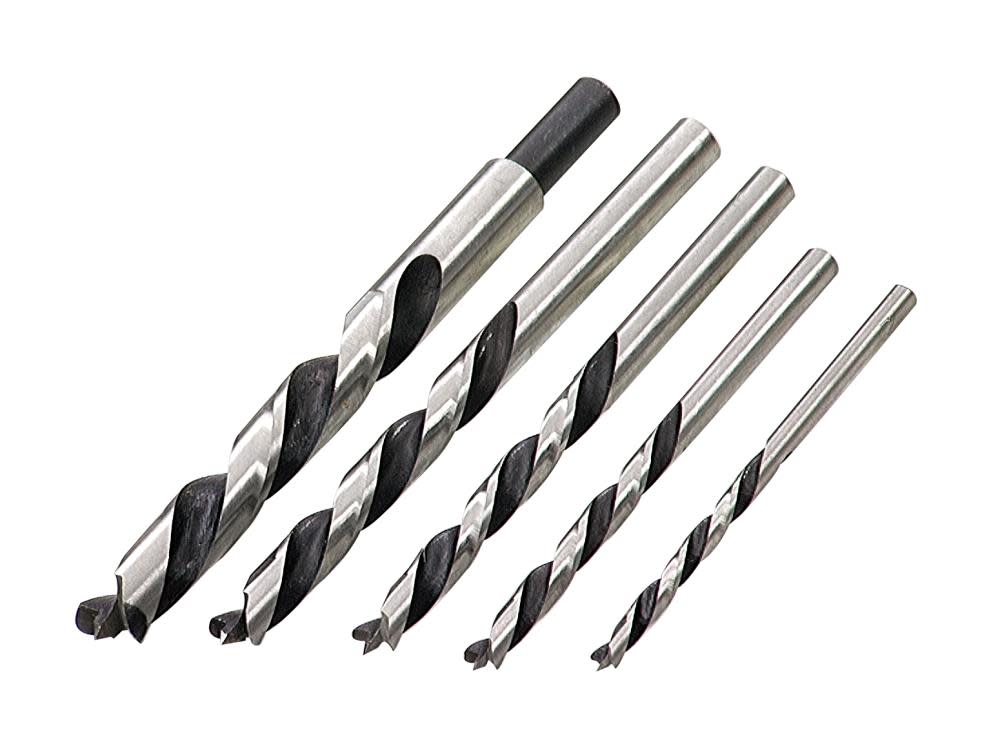 Irwin 5 piece Brad Point Drill Bit Set - Flockneti