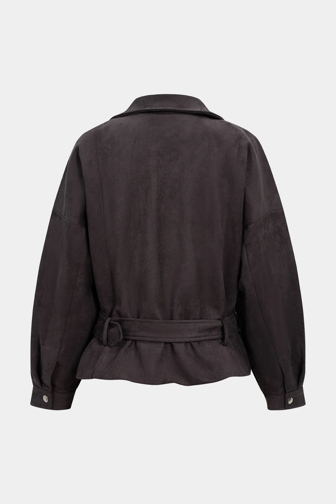 Suede Belted Jacket - Flockneti