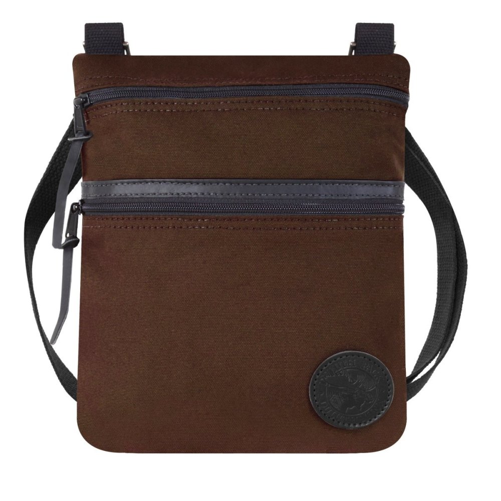 Duluth Pack 4 Liter Capacity Brown Traverse Crossbody Bag - Flockneti